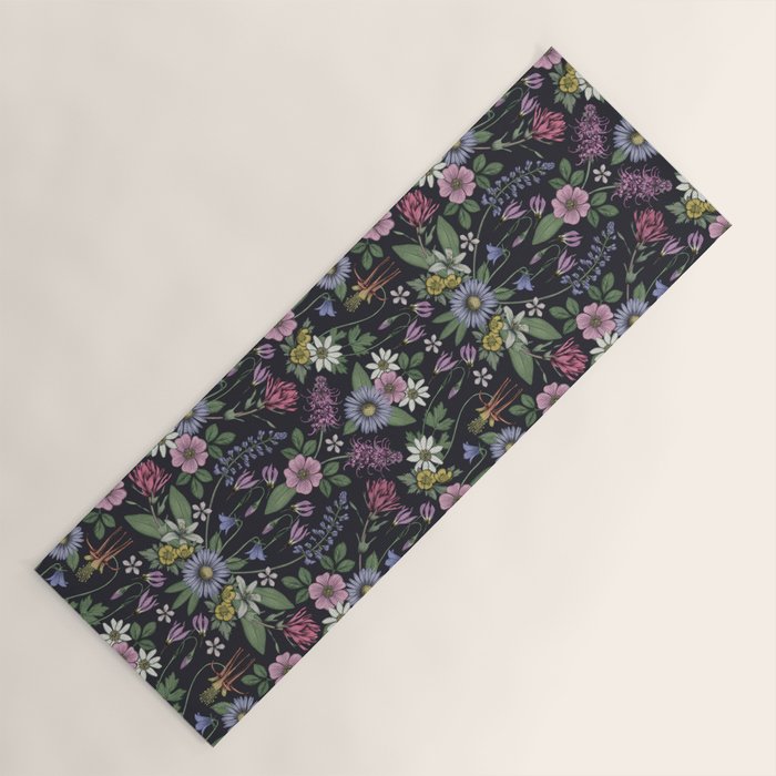Mount Rainier Wildflowers Yoga Mat Gallery Image 1