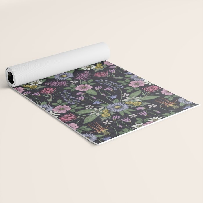 Mount Rainier Wildflowers Yoga Mat Gallery Image 2