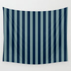 Classic Indigo Blue Cove Stripe Wall Tapestry Gallery Image 4