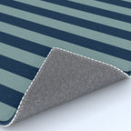 Classic Indigo Blue Cove Stripe Rug Gallery Image 4