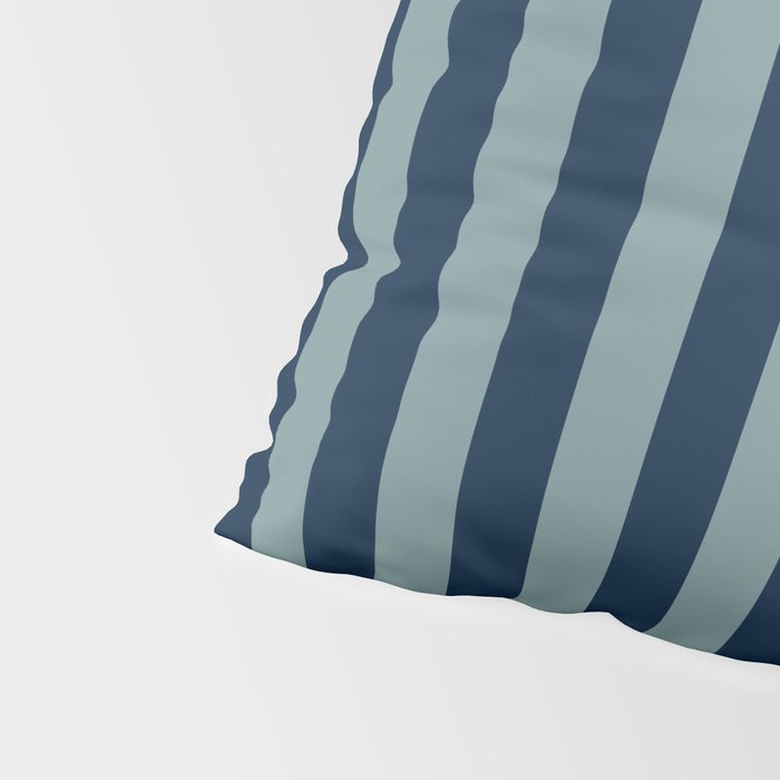 Classic Indigo Blue Cove Stripe Pillow Sham Gallery Image 4