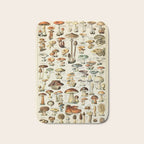 Vintage Mushroom & Fungi Chart by Adolphe Millot Bath Mat Gallery Image 1