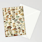 Vintage Mushroom & Fungi Chart by Adolphe Millot Stationery Card Gallery Image 2