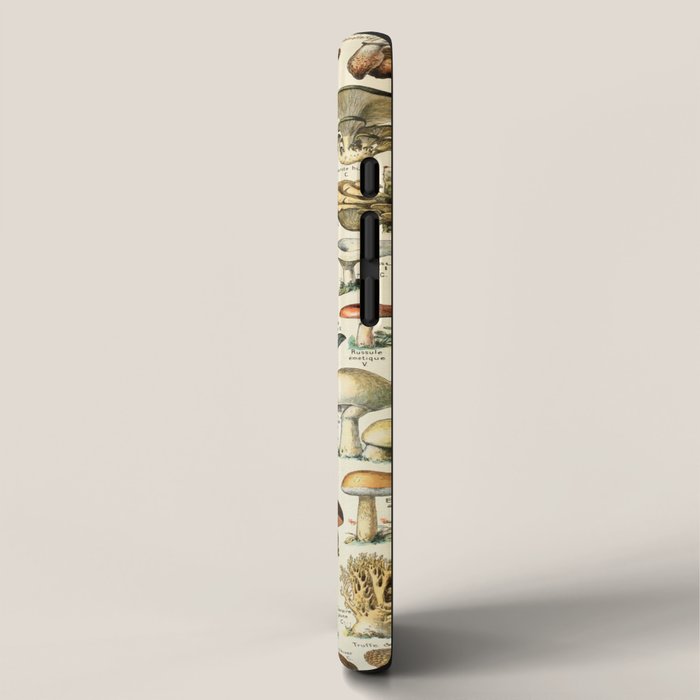 Vintage Mushroom & Fungi Chart by Adolphe Millot iPhone Case Gallery Image 2
