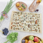 Vintage Mushroom & Fungi Chart by Adolphe Millot Cutting Board Gallery Image 2