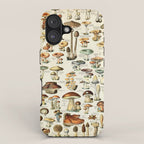 Vintage Mushroom & Fungi Chart by Adolphe Millot iPhone Case Gallery Image 1