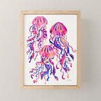Jellyfish - Magenta Palette Mini Art Print Gallery Image 1