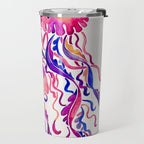 Jellyfish - Magenta Palette Travel Mug Gallery Image 2