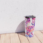 Jellyfish - Magenta Palette Travel Mug Gallery Image 4