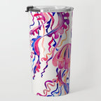 Jellyfish - Magenta Palette Travel Mug Gallery Image 3
