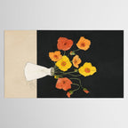 Field Wildflowers Black Tablecloth Gallery Image 2