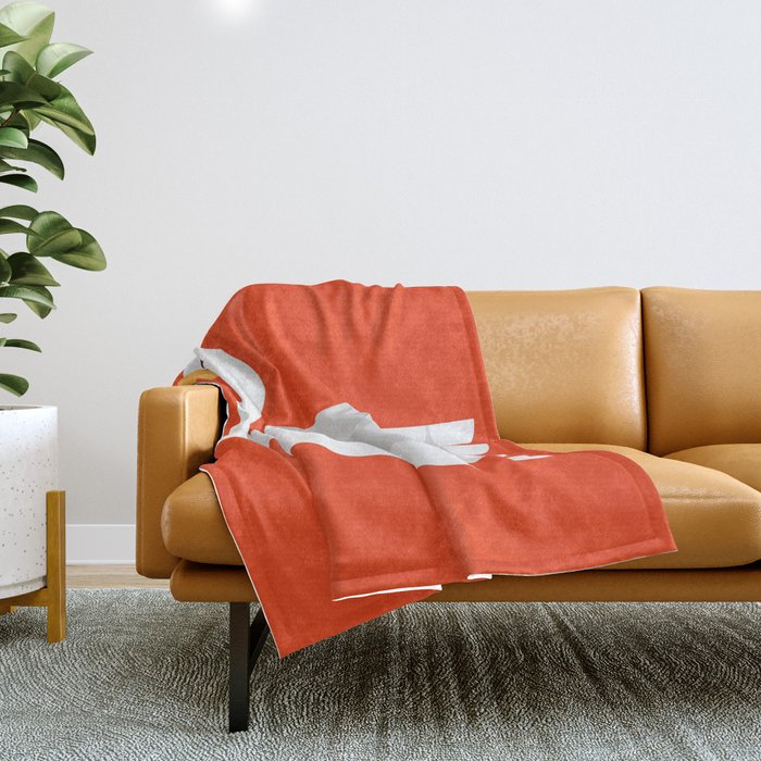 Geometric swan Throw Blanket Gallery Image 1