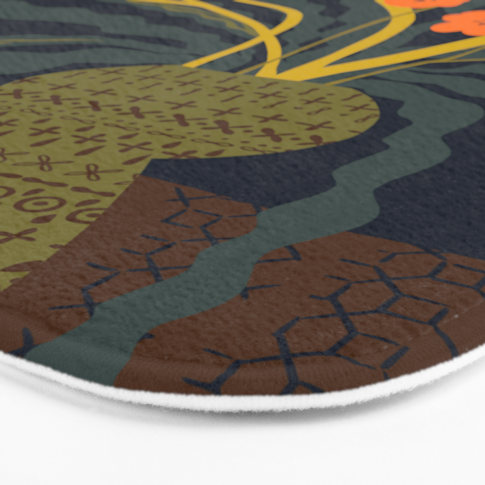 Matisse Flower Vase modern Illustration dark Bath Mat Gallery Image 3