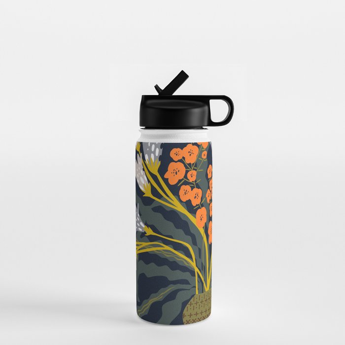 Matisse Flower Vase modern Illustration dark Water Bottle Gallery Image 1