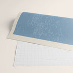 Mid Century Modern Minimalist Blue Waves Rothko Inspired Color Field With Lines Geometric Style  Wrapping Paper Gallery Image 2