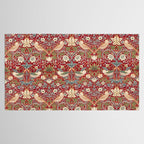 William Morris Vintage Strawberry Thief Red Pattern Tablecloth Gallery Image 2