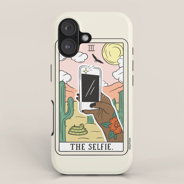 SELFIE READING (DARK) iPhone Case Gallery Image 1