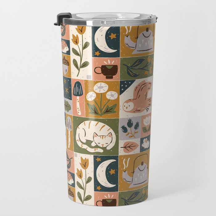 Repose - Cozy Patchwork Travel Mug Gallery Image 3