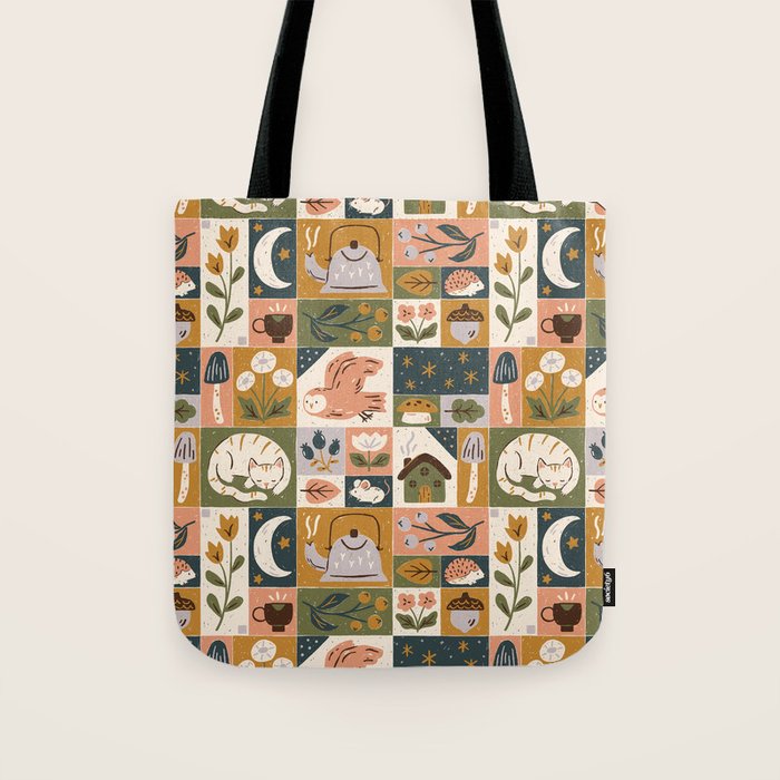 Repose - Cozy Patchwork Tote Bag Gallery Image 1