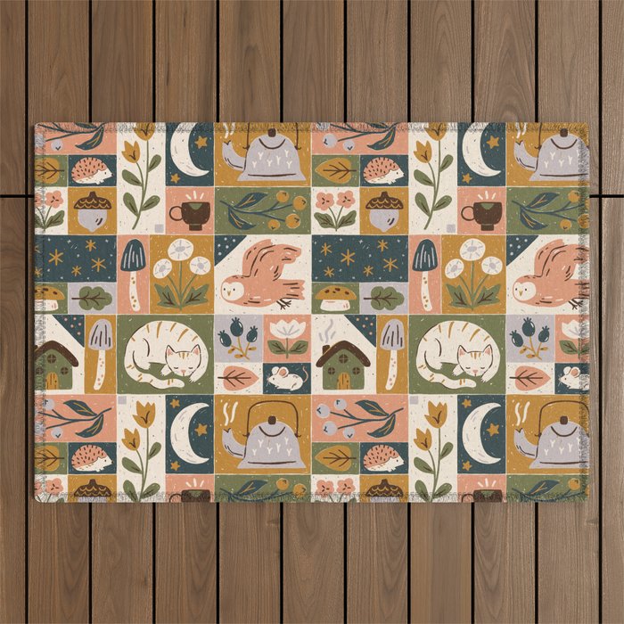 Repose - Cozy Patchwork Outdoor Rug Gallery Image 1