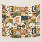 Repose - Cozy Patchwork Wall Tapestry Gallery Image 4
