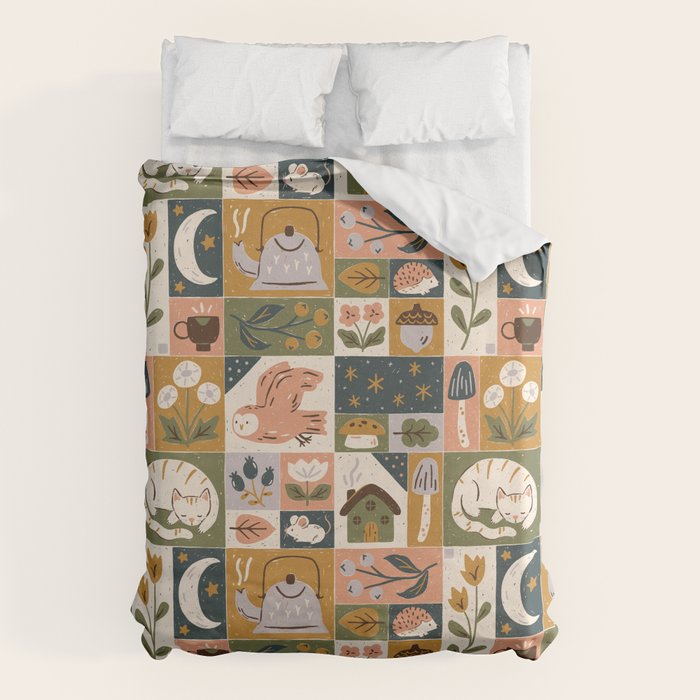 Repose - Cozy Patchwork Duvet Cover Gallery Image 1