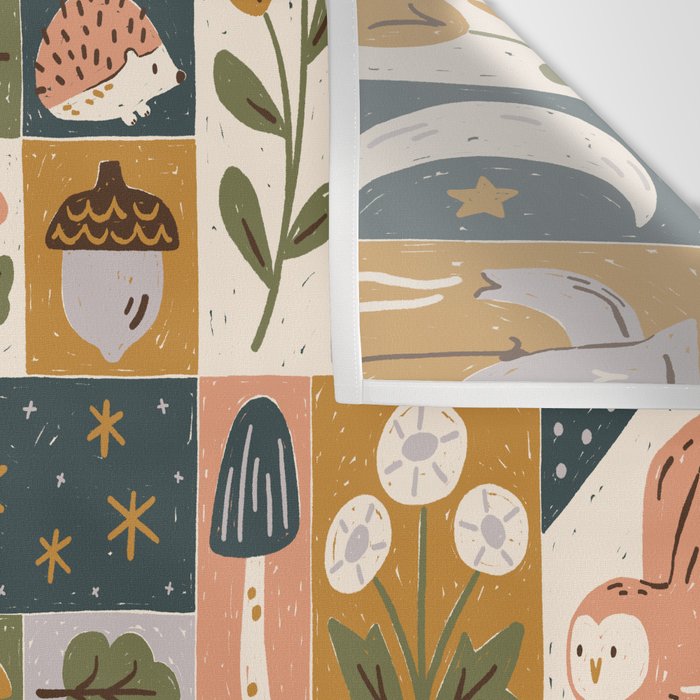 Repose - Cozy Patchwork Wall Tapestry Gallery Image 3