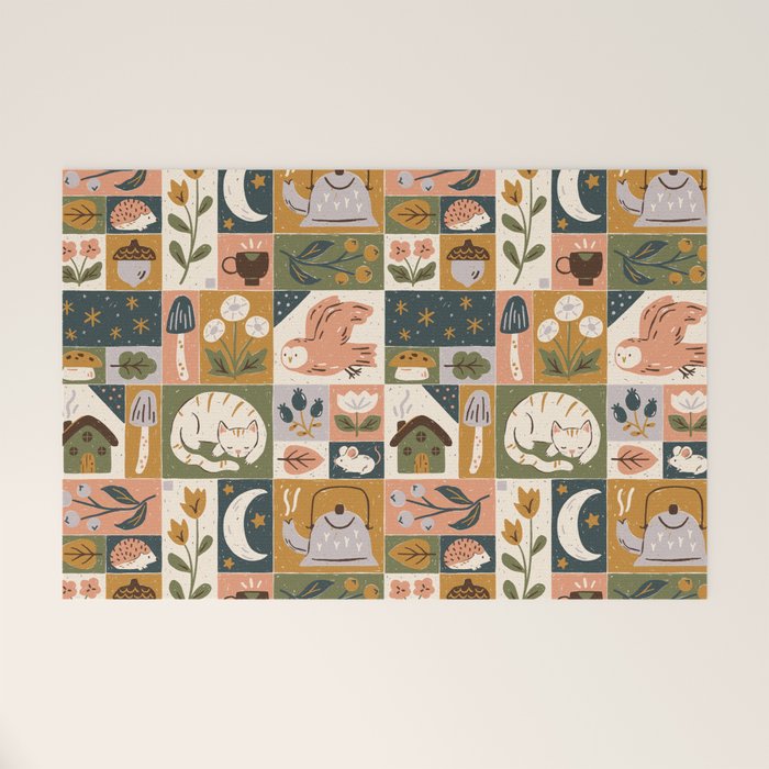 Repose - Cozy Patchwork Welcome Mat Gallery Image 1