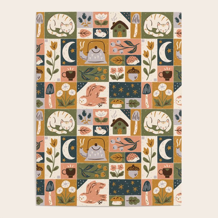 Repose - Cozy Patchwork Poster Gallery Image 4