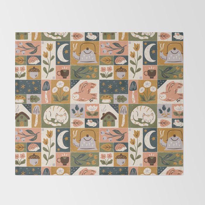 Repose - Cozy Patchwork Throw Blanket Gallery Image 2
