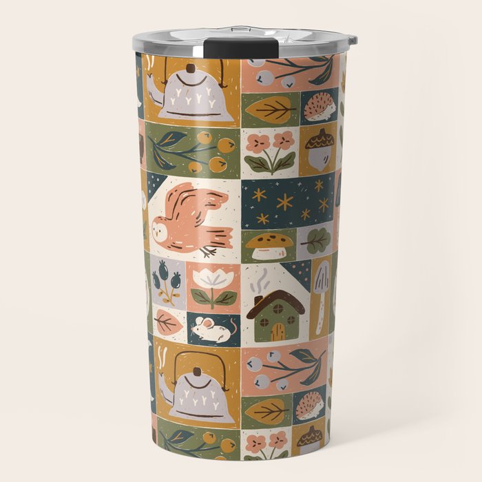 Repose - Cozy Patchwork Travel Mug Gallery Image 1