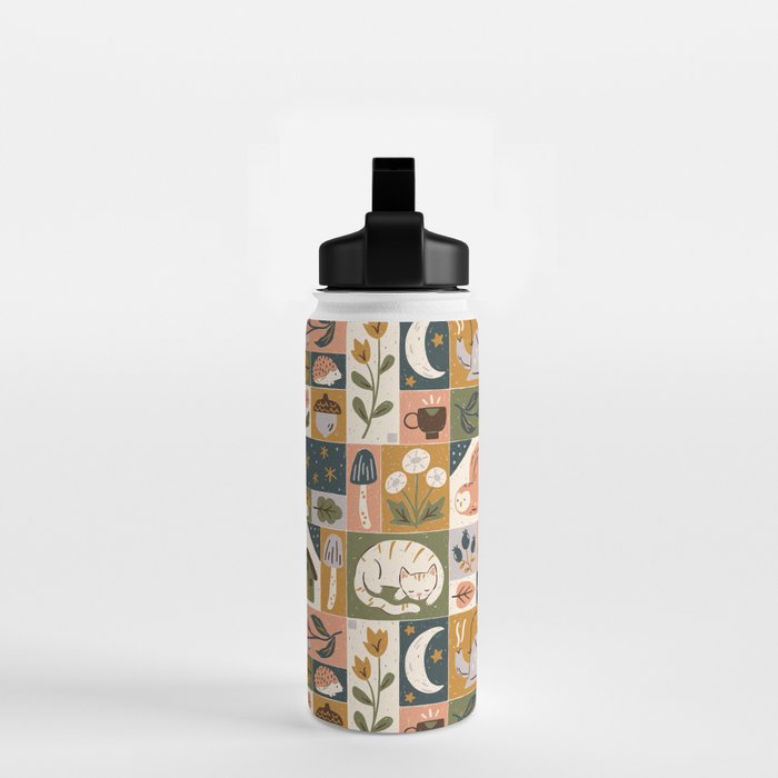 Repose - Cozy Patchwork Water Bottle Gallery Image 2