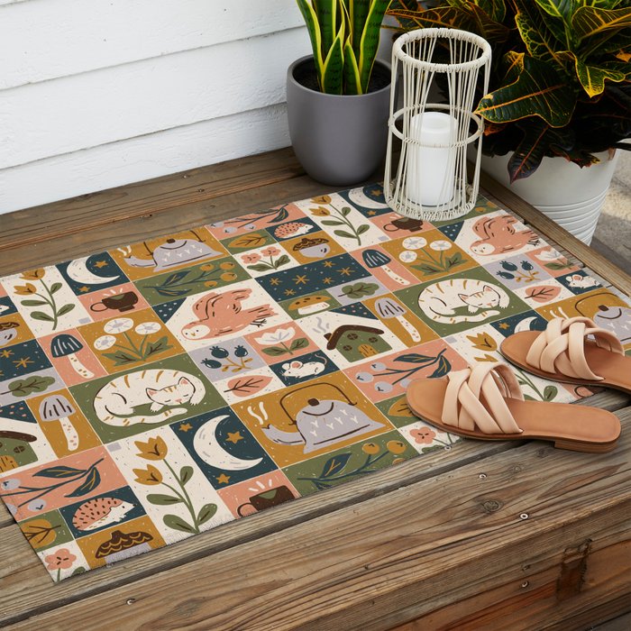 Repose - Cozy Patchwork Outdoor Rug Gallery Image 2