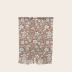 Floral Mocha Mousse Pattern Wall Hanging Gallery Image 1