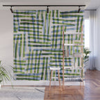 Abstract Linocut Pattern #8 Wall Mural Gallery Image 1