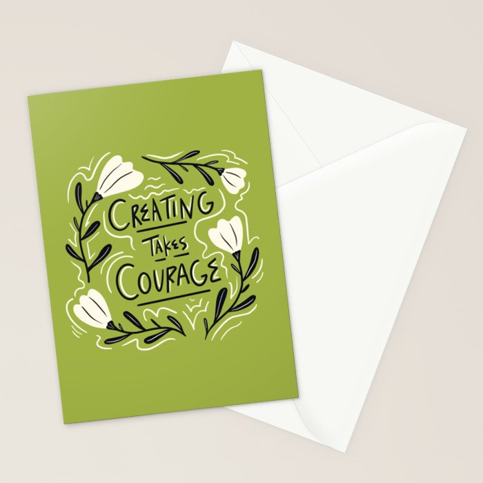 Creating Takes Courage Stationery Card Gallery Image 2