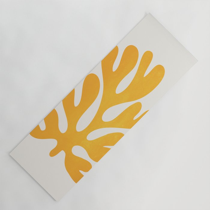 Canary Leaf: Matisse Color Paper Cutouts 04 Yoga Mat Gallery Image 1