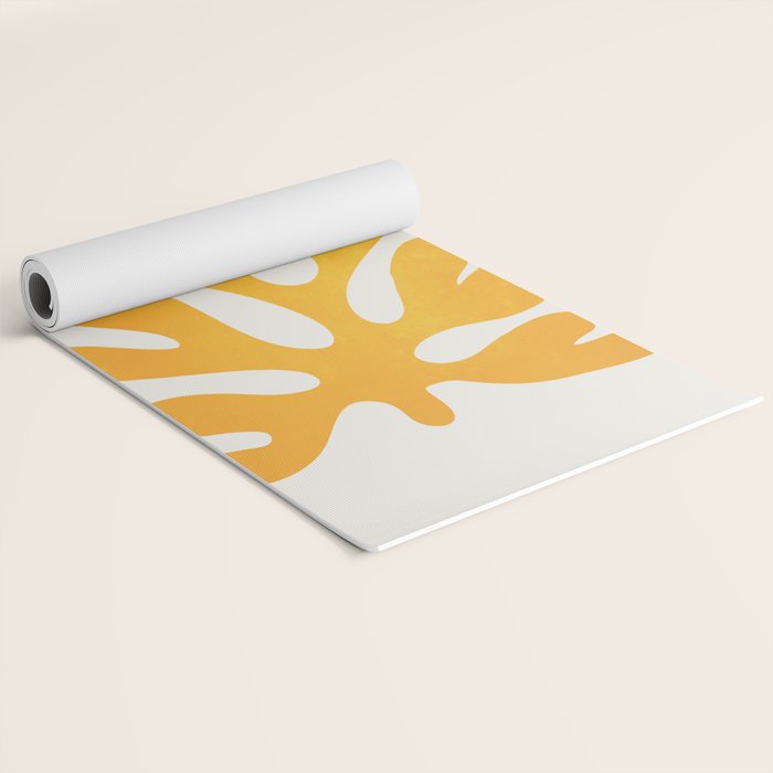 Canary Leaf: Matisse Color Paper Cutouts 04 Yoga Mat Gallery Image 2