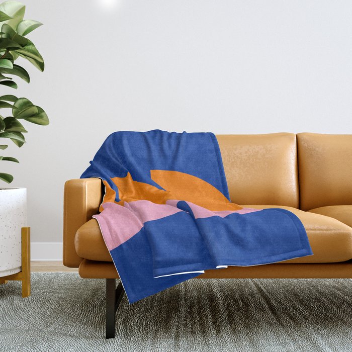 Spring- Pantone Warm color 02 Throw Blanket Gallery Image 1
