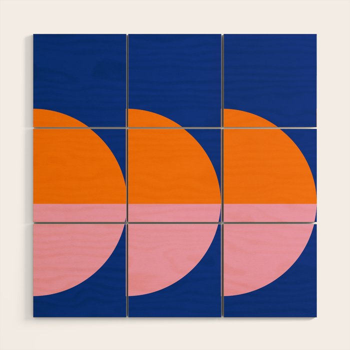 Spring- Pantone Warm color 02 Wood Wall Art Gallery Image 1
