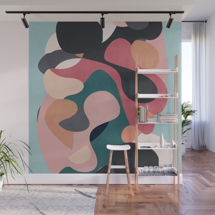 Abstract Shapes 6 Wall Mural Gallery Image 1