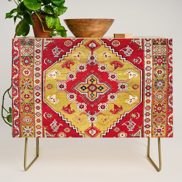 Dazkiri Southwest Anatolian Rug Print Credenza Gallery Image 1