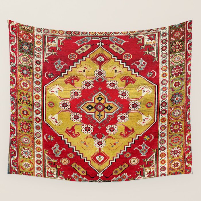 Dazkiri Southwest Anatolian Rug Print Wall Tapestry Gallery Image 1