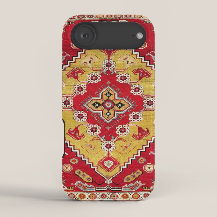 Dazkiri Southwest Anatolian Rug Print iPhone Case Gallery Image 2