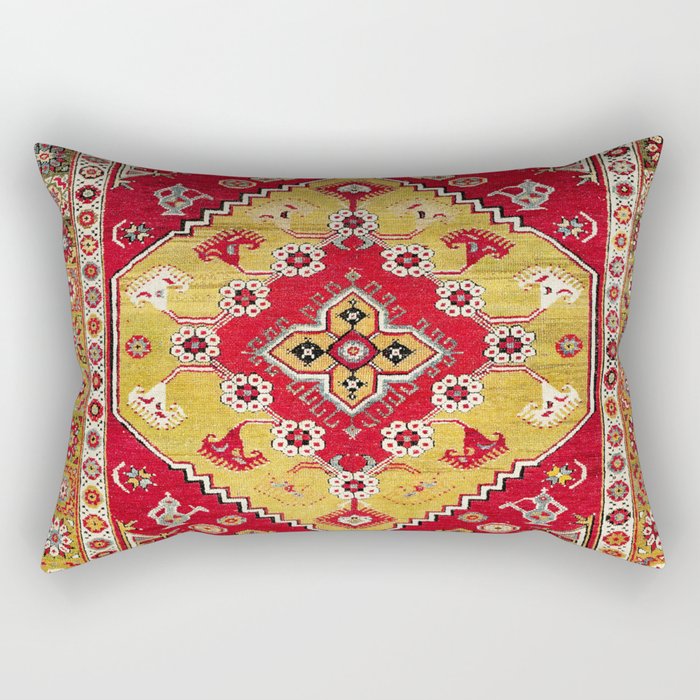 Dazkiri Southwest Anatolian Rug Print Rectangular Pillow Gallery Image 2