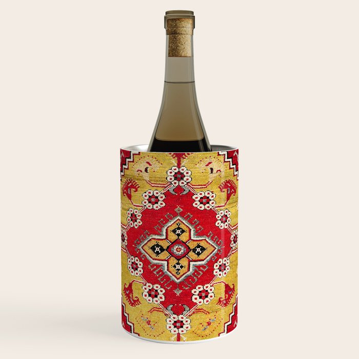 Dazkiri Southwest Anatolian Rug Print Wine Chiller Gallery Image 1