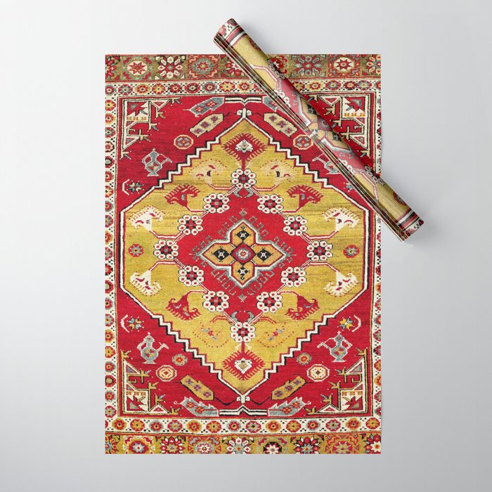 Dazkiri Southwest Anatolian Rug Print Wrapping Paper Gallery Image 1