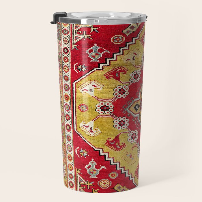 Dazkiri Southwest Anatolian Rug Print Travel Mug Gallery Image 3