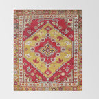 Dazkiri Southwest Anatolian Rug Print Throw Blanket Gallery Image 2