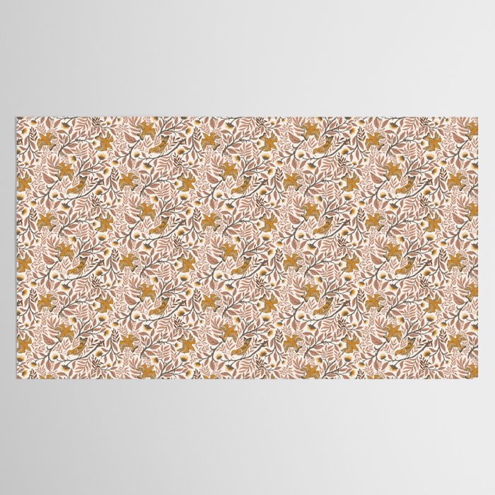 Secret Garden Birds - Neutral  Tablecloth Gallery Image 2